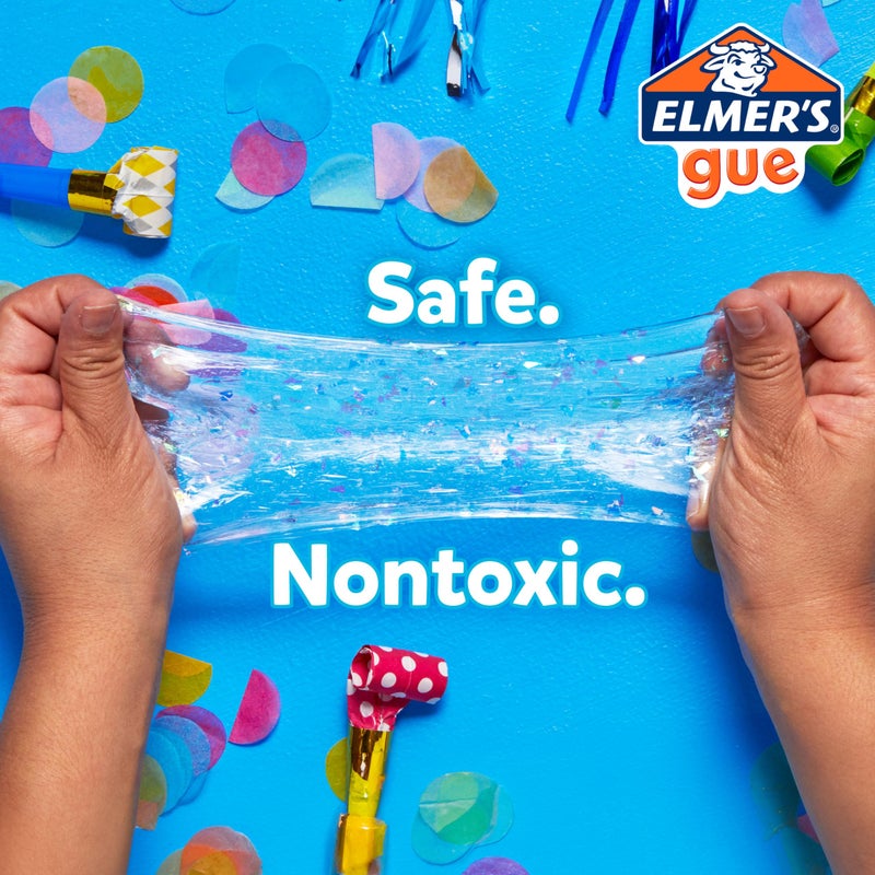Elmer's Gue Pre Made Slime, Glassy Clear Slime, Great for Mixing in Add-ins, 2 Count - Image 2
