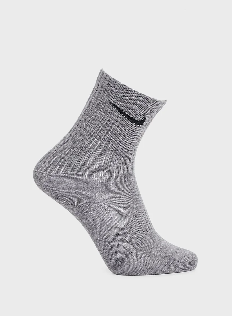 Nike 3 Pack Everyday Lightweight Cushion Crew Socks
