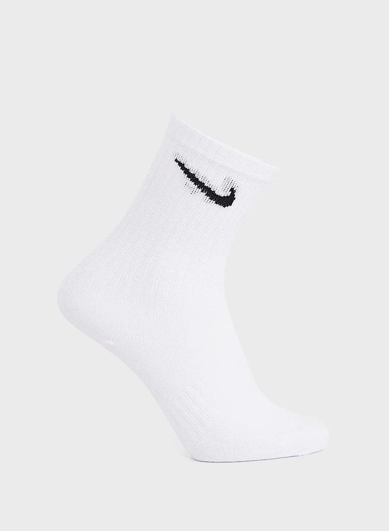 Nike 3 Pack Everyday Lightweight Cushion Crew Socks
