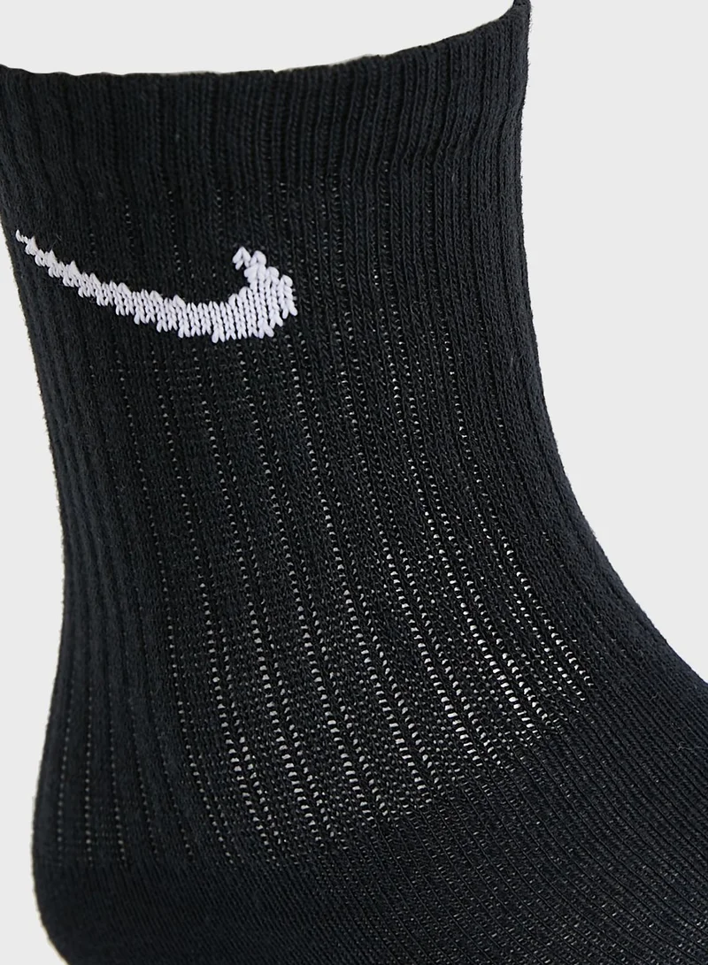 Nike 3 Pack Everyday Lightweight Cushion Crew Socks