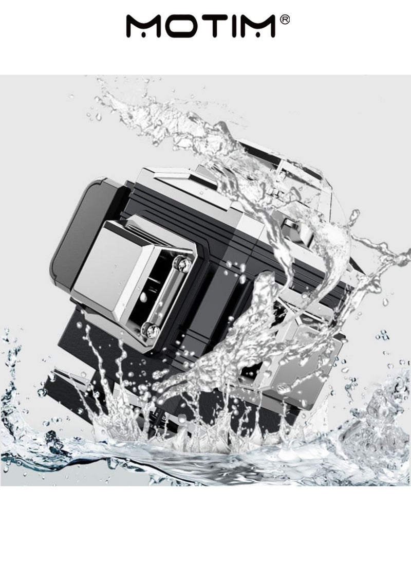 Motim Laser Level Self Leveling 360°4D Horizontal/Vertical Line Laser Remote Control 16 Lines Green Beam Laser Leveler tool Kit for Tiling Floor Construction Picture Hanging - Image 5