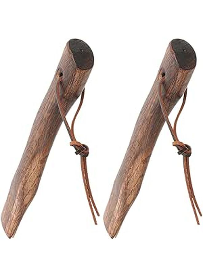 2pcs 26cm Wooden Axe Handle Replacement For Camping Outdoor Chopping Tools - Image 1