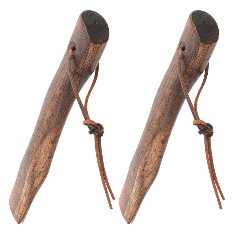 2pcs 26cm Wooden Axe Handle Replacement For Camping Outdoor Chopping Tools - Image 2