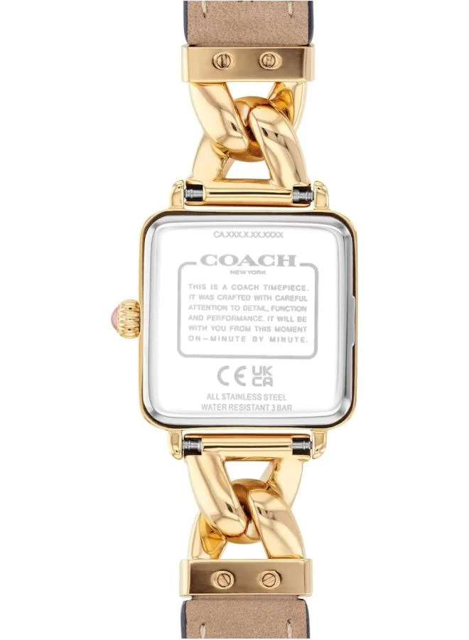 COACH  Quartz Movement analog Watch Leather Steel for Women | Best Price UAE