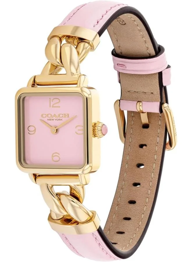 كوتش Quartz Movement analog Watch Leather Steel