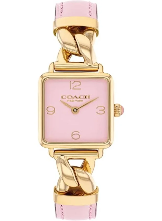 كوتش Quartz Movement analog Watch Leather Steel