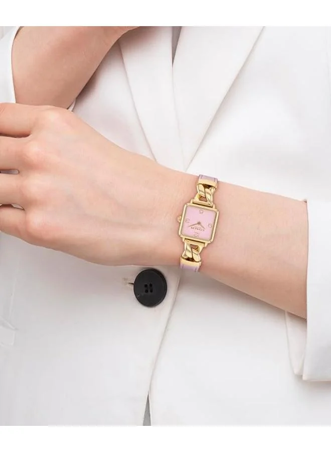 COACH  Quartz Movement analog Watch Leather Steel for Women | Best Price UAE