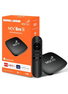 Android 13 MX10 Smart TV Box – 4GB RAM, 64GB Storage, 2.4G/5G WiFi, 4K HD Output, Set-Top Box with Remote – Seamless Streaming & Entertainment Android TV Box
