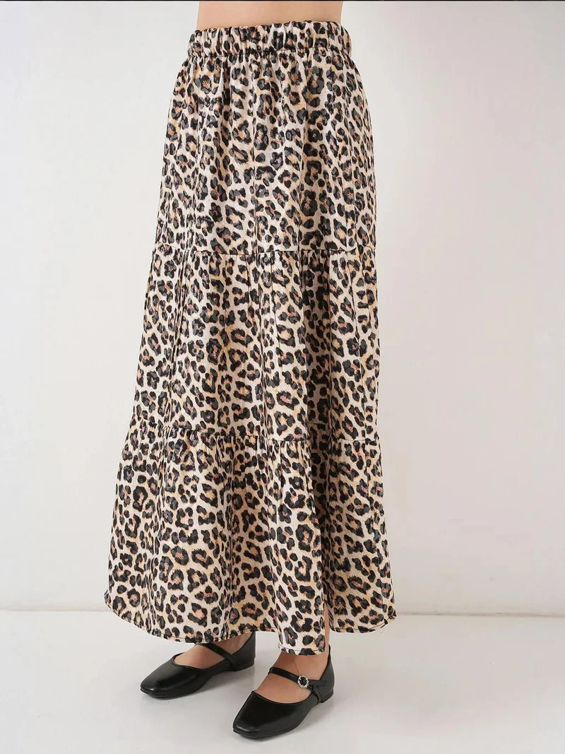 BIG DART BDART Maxi Skirt with Patterned Design
