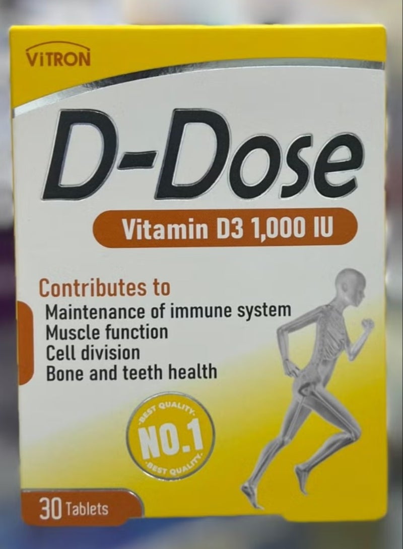 D-Dose Vit D3 1000 IU 30 Tablets
