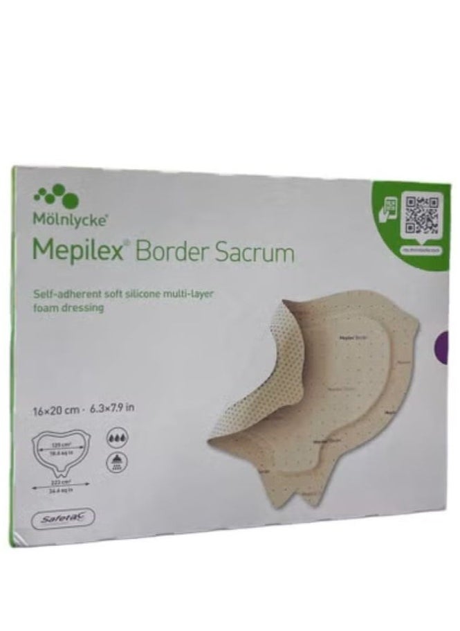 Molnlycke - Mybelex adhesive, size 16cm*20cm, for difficult wounds and bed sores (box: five pieces) - Image 1