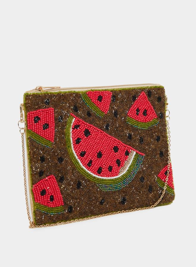 ستايلي شنطة كلاتش مرصعة بالخرز - Image 1