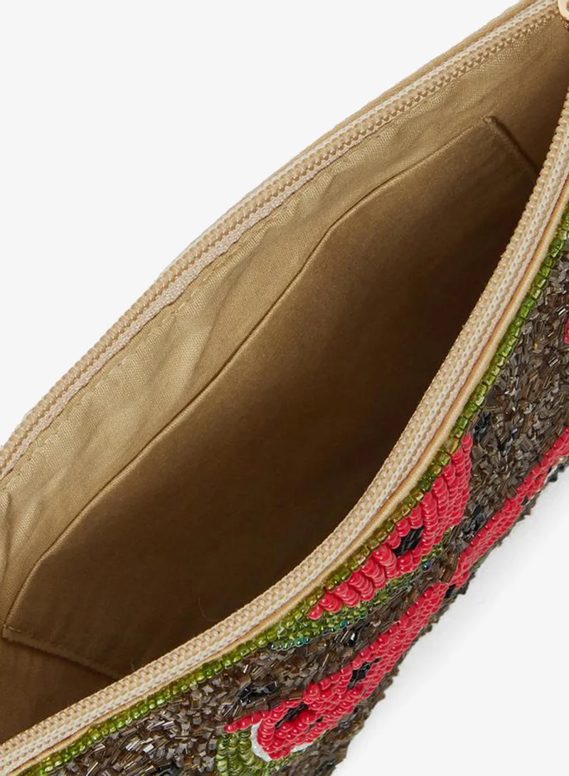 Styli  Styli Beaded Watermelon Clutch for Women | Best Price UAE