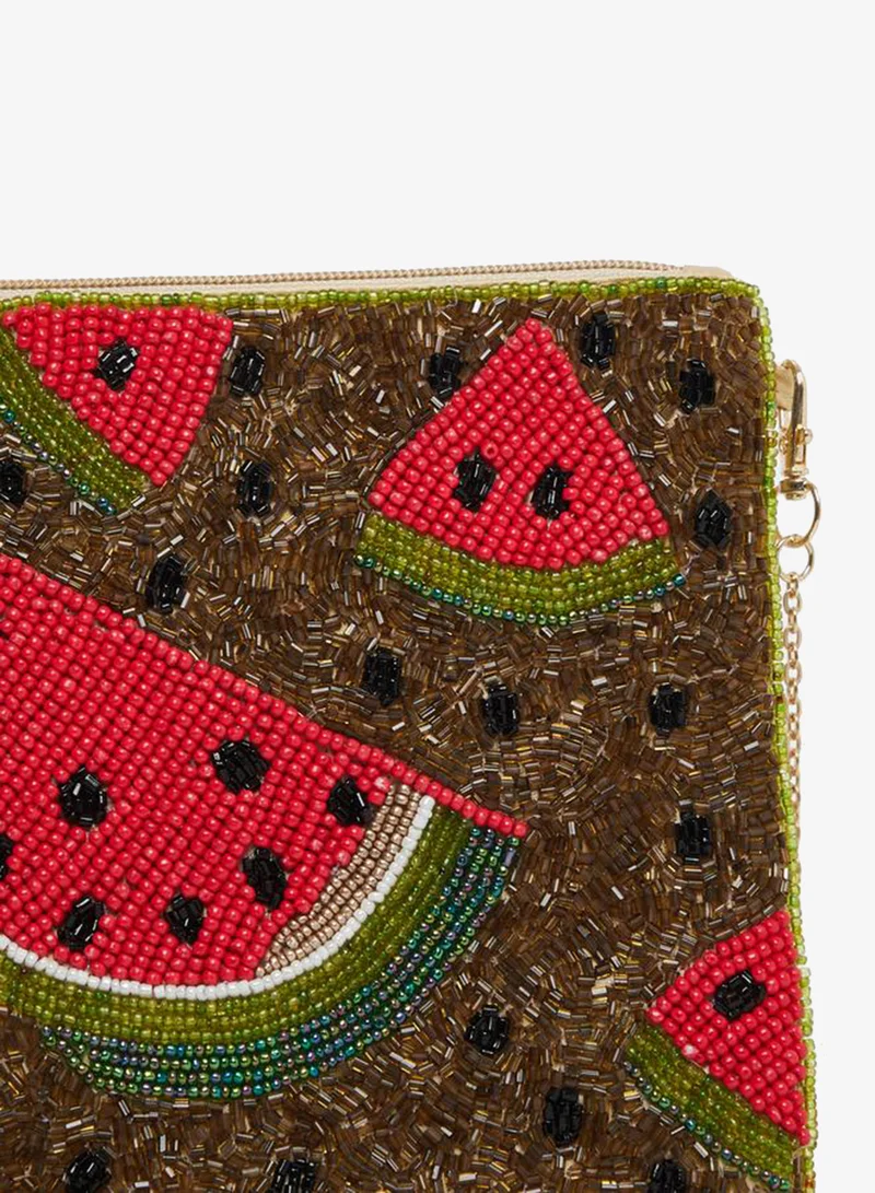 Styli  Styli Beaded Watermelon Clutch for Women | Best Price UAE