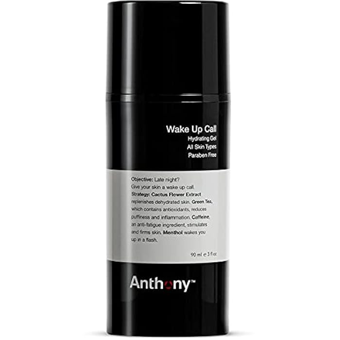 Anthony Wake Up Call, 3 Fl Oz, Face and Anti-Puffiness – Tired Skin Refresher & Moisturizer with Caffeine, Menthol, Green Tea, and Shea Butter - Image 1