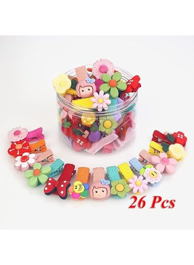 26 Pcs Colorful Hair Accessories Hair Clips for Girls Kids Baby Girl Toddlers Women (14711hb), One Size, Resin, No Gemstone - Image 4