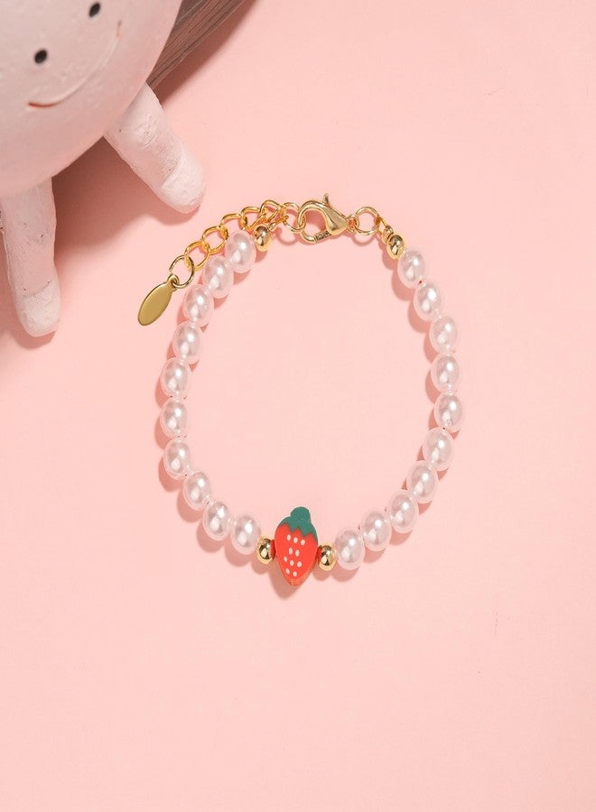 CXLDTE 1st Birthday Girl Gifts, Berry First Birthday Decor 1 Year Old Girl Gifts Strawberry Decorations Bracelet for Girls Granddaughter Daughter Niece - Image 2