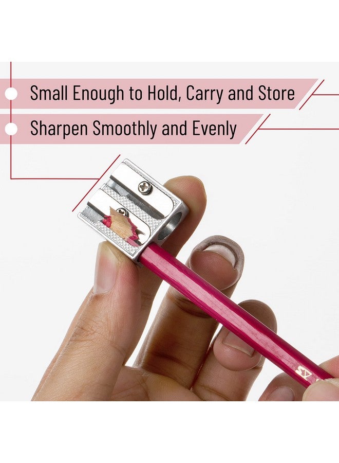 Mr. Pen Handheld Metal Pencil Sharpener With 2 Holes, Pack Of 6 - Image 5