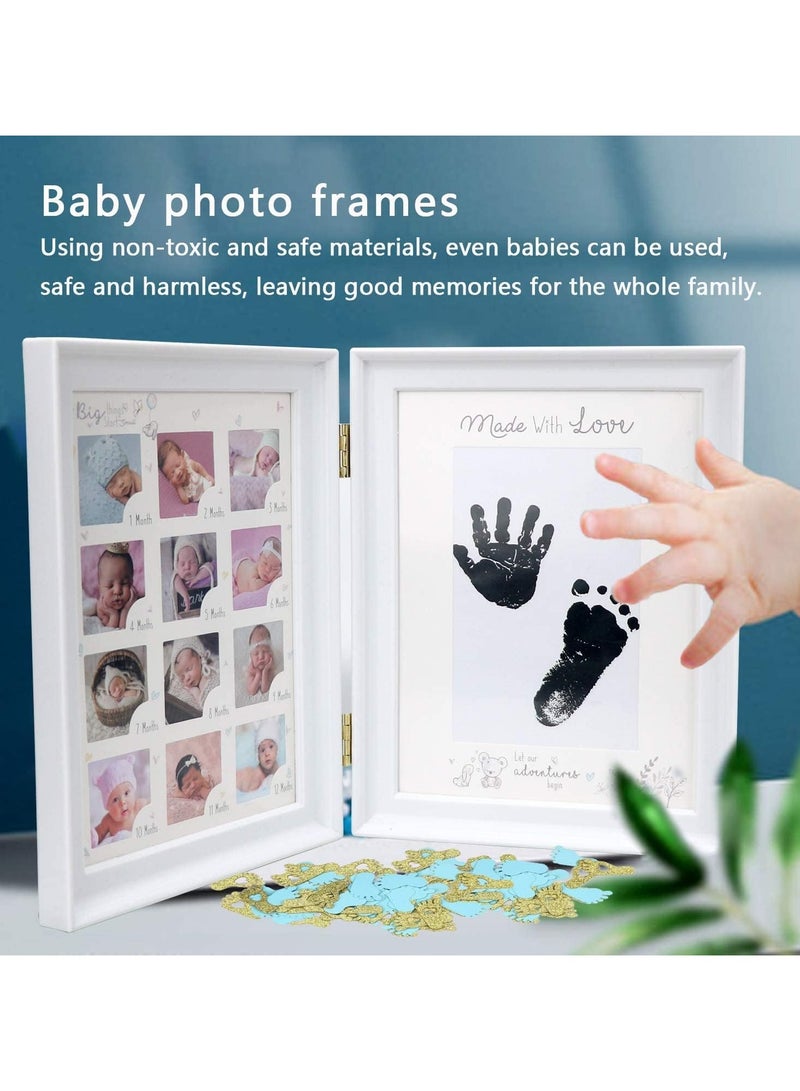 Baby handprint and footprint kits, baby handprint kits and newborn footprint photo frames, memory art photo frames for creating baby prints, new mum gifts, baby registries, nursery decorations - Image 3