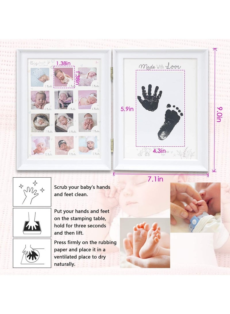 Baby handprint and footprint kits, baby handprint kits and newborn footprint photo frames, memory art photo frames for creating baby prints, new mum gifts, baby registries, nursery decorations - Image 2