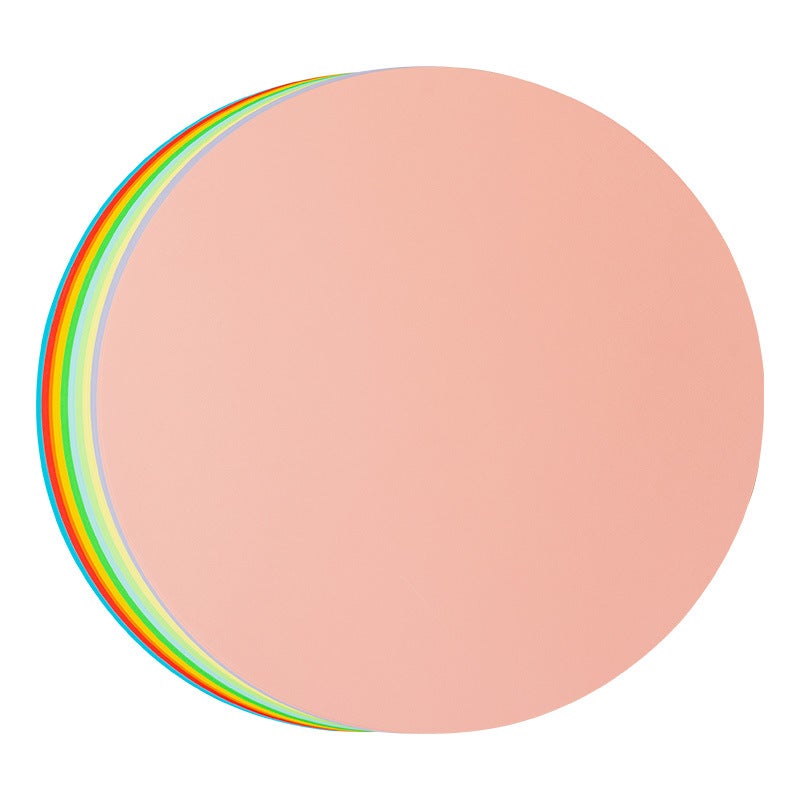 Yuanhao Colorful White Painting Children'S Art Special Thickeneded 230G Handmade Hard Cardboard Colorful Round Cardboard - Image 2