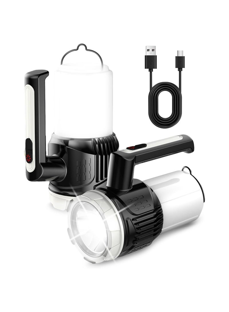 KASTWAVE Rechargeable LED Camping Lights, 1500 Lumen Fast Direct Charge Camping Torch with 6 Modes, Waterproof Outdoor Spotlight Searchlight Flashlight for Power Outage Hiking Camping - Image 1