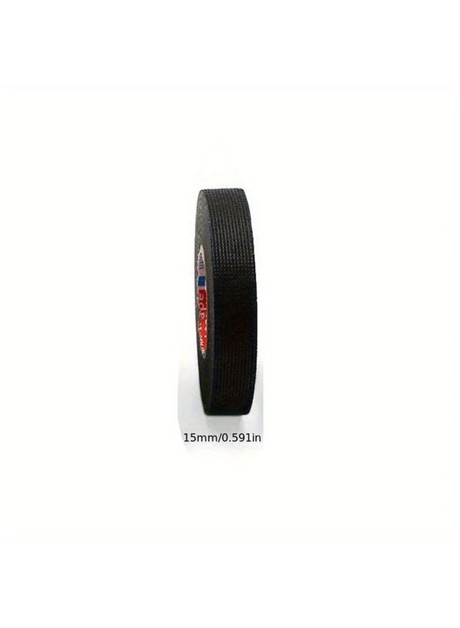 15mm Wide Black High Temperature Resistant Automotive Electrical Tape 15 Meters - Image 1