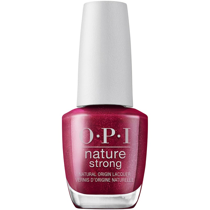 OPI Nature Strong Raisin Your Voice  Opaque Dark Red Crme Natural Origin Nail Polish  Plant Based Vegan Cruelty Free