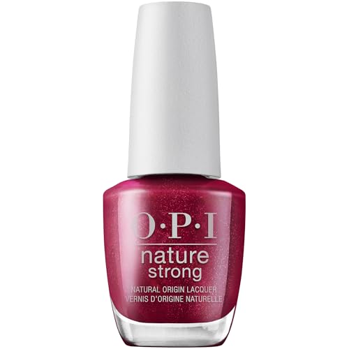 OPI Nature Strong Raisin Your Voice | Opaque Dark Red CrÃ¨me Natural Origin Nail Polish | Plant Based, Vegan, Cruelty Free - Image 1