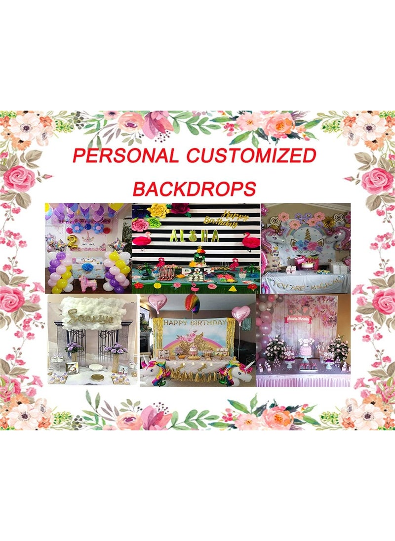 Laeacco Laeacco 7x5ft 40 Years Old Birthday Backdrop Happy 40th Birthday Polyester Background for Photography Vintage Rustic Wood Plank Cheers Beers Birthday Celebration Banner Bday Party Decor Photo Booth  - Image 5