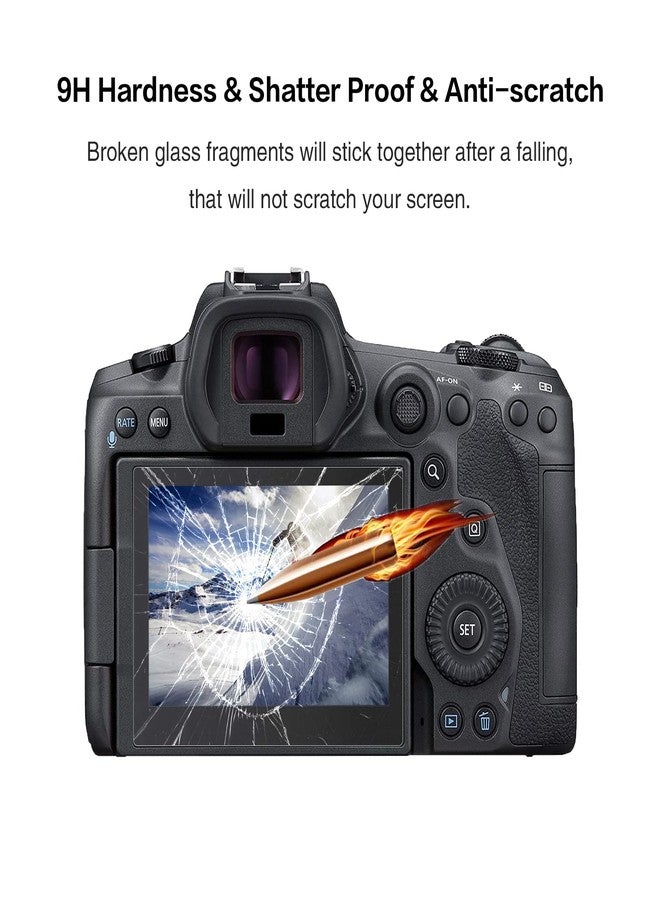 Rieibi (3 Packs) Screen Protector for Canon PowerShot SX740 SX730 Digital Camera, 0.33mm 9H Hardness Tempered Glass Film for Canon SX740 SX730 Anti-Fingerprint Anti-Scratch Ultra-clear - Image 4