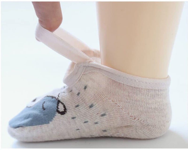 Yenzat Baby Toddler Anti Slip Non Skid Socks with Grip for Infant Girls Slippers 12-36 Months 6 Pairs - Image 5