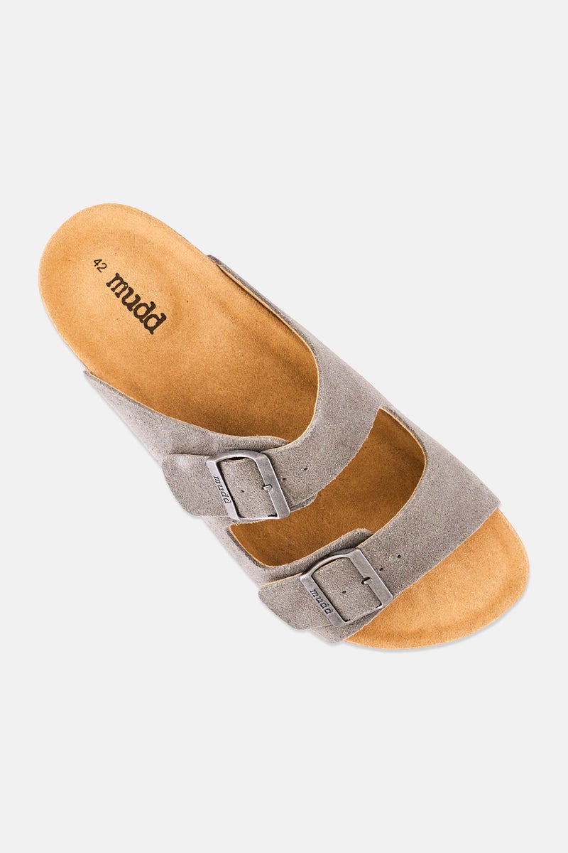 Mudd صنادل رجال مصنوعة من الفلين، رمادي - Image 3