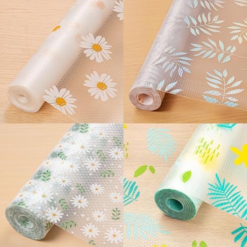 Style Keepers 2 Roll (45cm X 125cm) Kitchen Mats for Shelves Shelf Drawer Liners Wardrobe Cupboard Anti-Slip Super Strong Eva Bathroom Cabinet Placemat Sheets Fridge Table Transparent Sheet Roll Cloth - Image 1