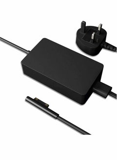 65W Power Adapter for Surface Pro, AC Power Supply Charging Cable, UK Plug Additional USB Port, Surface Charger Compatible for Microsoft Surface Pro X 7/6/5/4/3, Surface Laptop, Surface Book