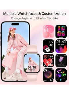 RollsTimi  Smart Watch for Women Men Heart Rate Monitor Fitness Tracker, Pink Smart Watches for Women Digital Mens Watches Answer Call Waterproof Running Smartwatch Compatible Android IOS  - Image 5