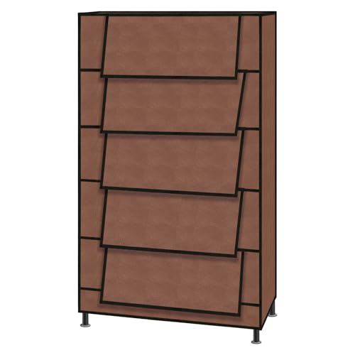 TRENDY Multipurpose Shoe Rack Cabinet 5 Layer All-in-one Storage Organizer with Dustproof Cover | Space-Saving Shoe Stand for Home, Wardrobe & Entryway - Image 1