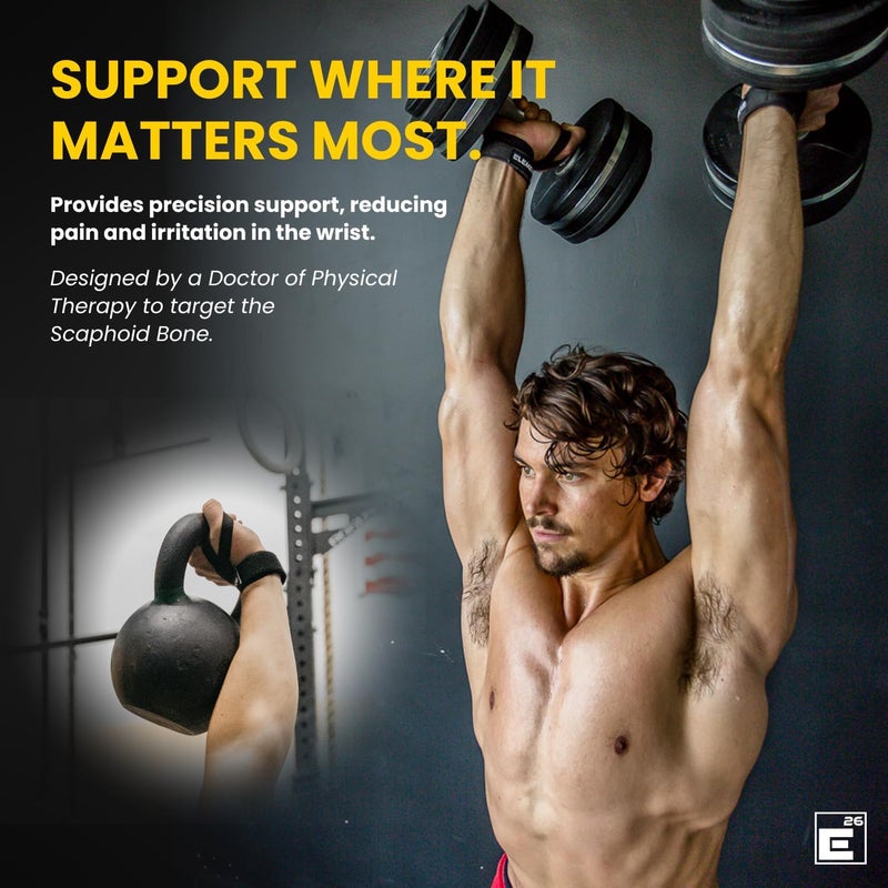 Element 26 IsoWraps Scaph Wrist Wraps for Cross Training, Weightlifting, Olympic Weight Lifting - Lifting Wraps for Men and Women - Wrist Support Braces with Mobility - Scaph Wraps for Scaphoid - Image 3