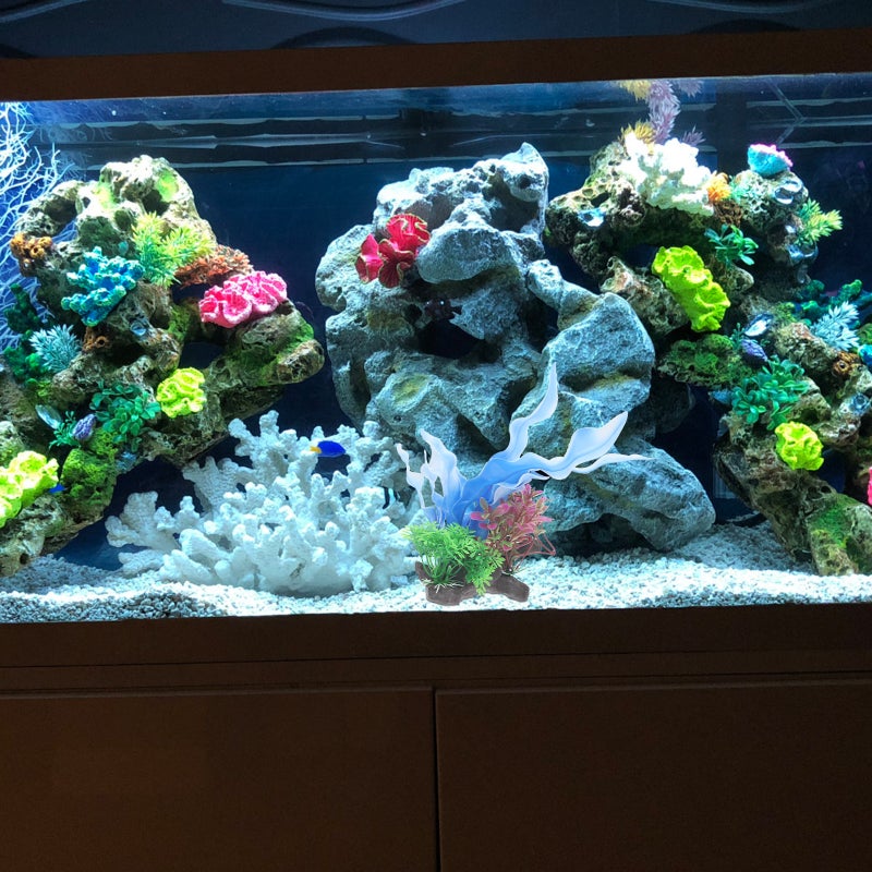 🐾 نباتات صناعية لحوض السمك من مادة إي الآمنة ديكور حوض السمك - Image 4