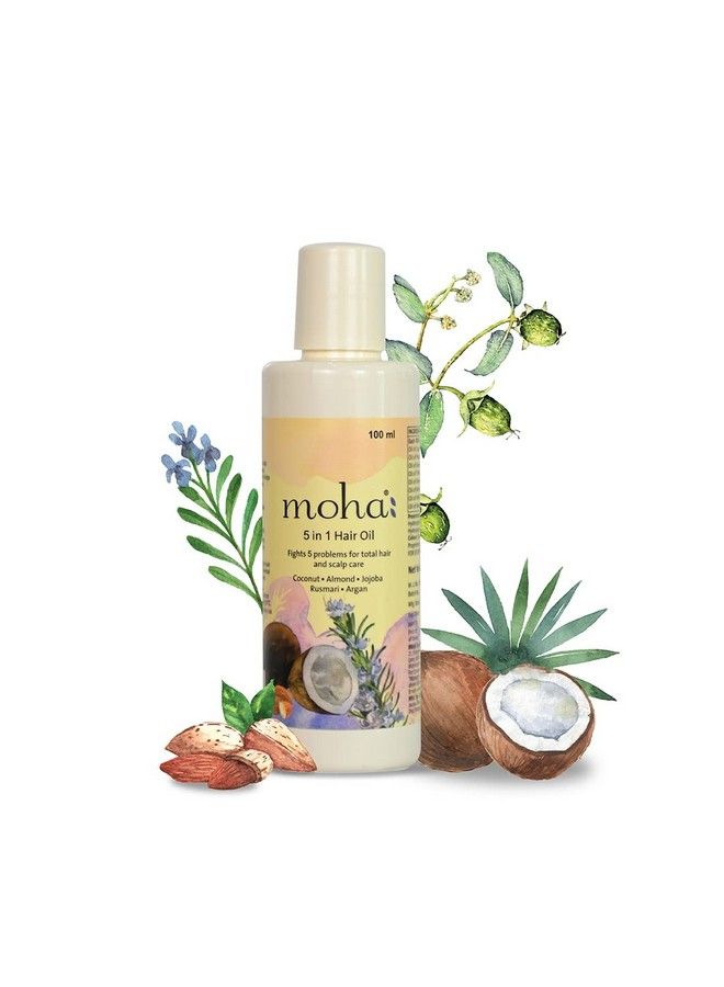 Moha: 5 In 1 Hair Oil For Hair Growth And Hair Fall Reduction Clinically Proven (200 Ml X 2) - Image 4