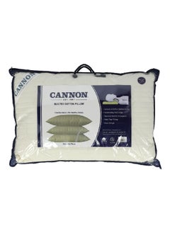 Cannon Soft-Fiber Filling Quilted Cotton Pillow Off-White 50 x 75 cm CN QPQ  - Image 1