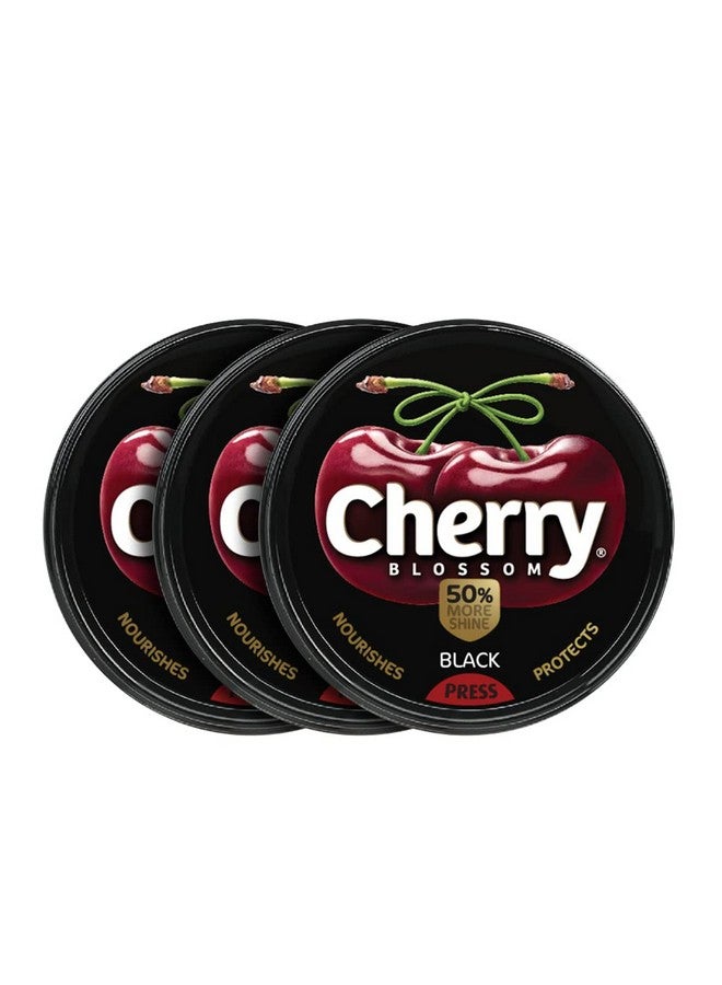 Cherry Blossom Wax Polish Black 40 gm (Pack of 3) - Image 1