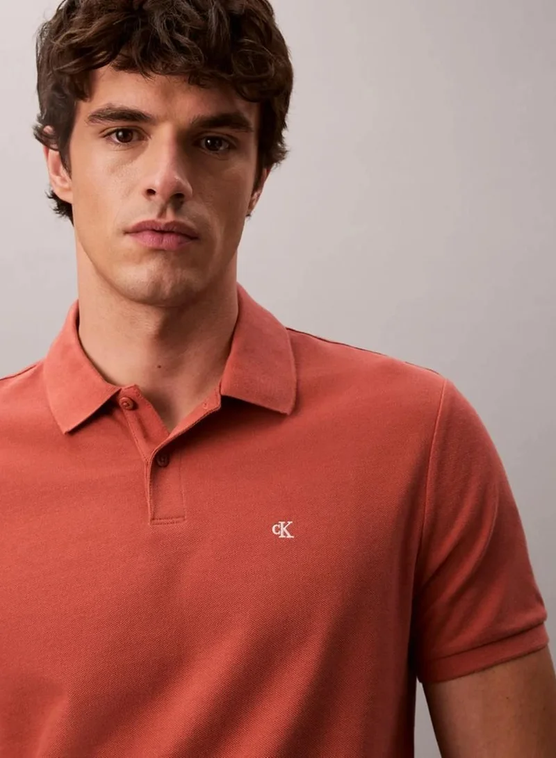 Calvin Klein  Cotton Piqué Polo Shirt for Men | Best Price UAE