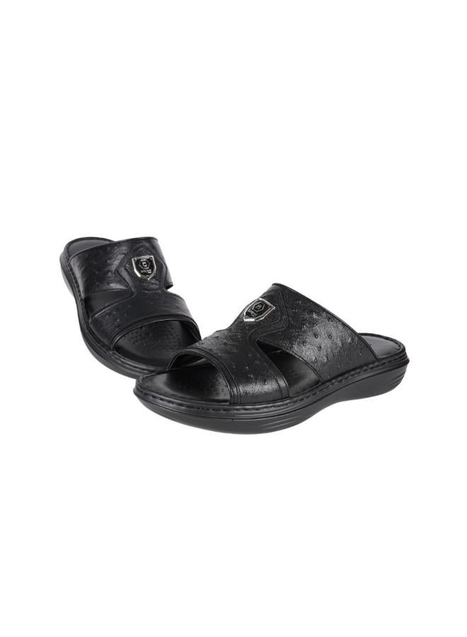 barjeel uno 008-3603 Barjeel Uno Mens Arabic Sandals 21410-60 Black  - Image 3