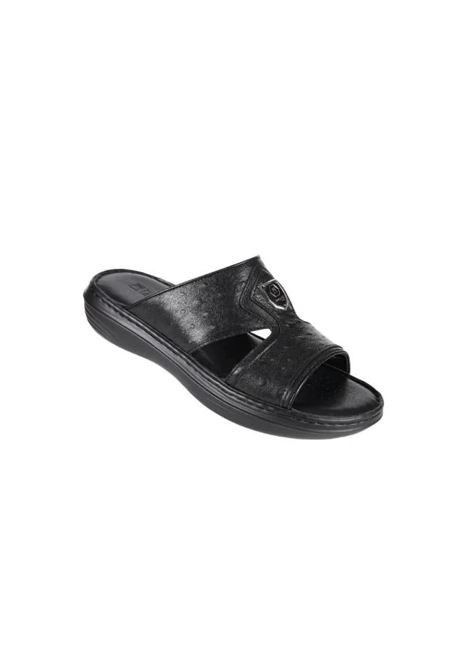 barjeel uno 008-3603 Barjeel Uno Mens Arabic Sandals 21410-60 Black