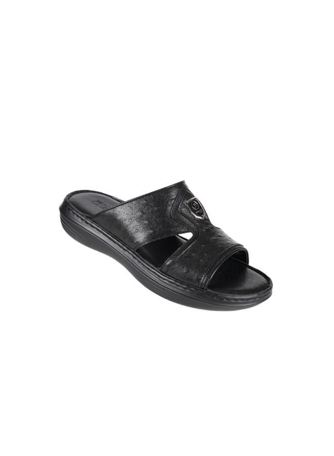 barjeel uno 008-3603 Barjeel Uno Mens Arabic Sandals 21410-60 Black  - Image 2