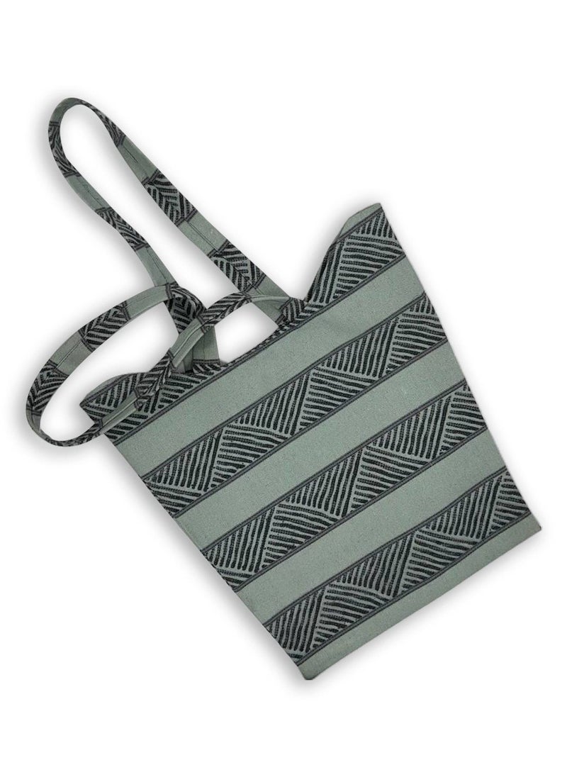Gharibo Bags casual printed linen tote bag W230015b 