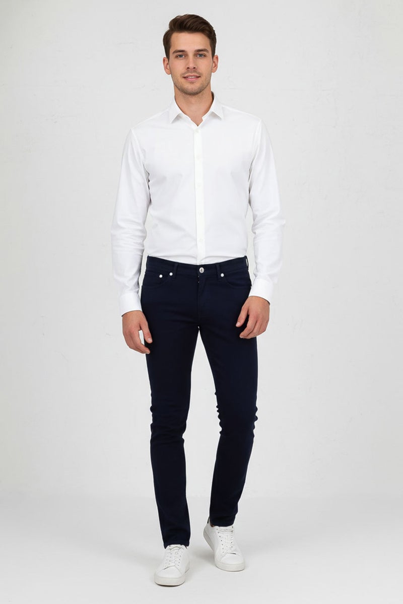 GANT جينز رجالي ضيق جداً قابل للتمدد، أزرق داكن - Image 1