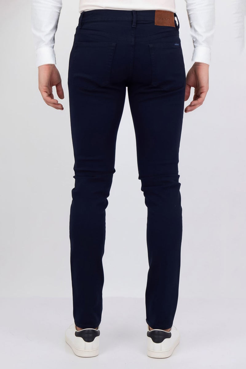 GANT جينز رجالي ضيق جداً قابل للتمدد، أزرق داكن - Image 3
