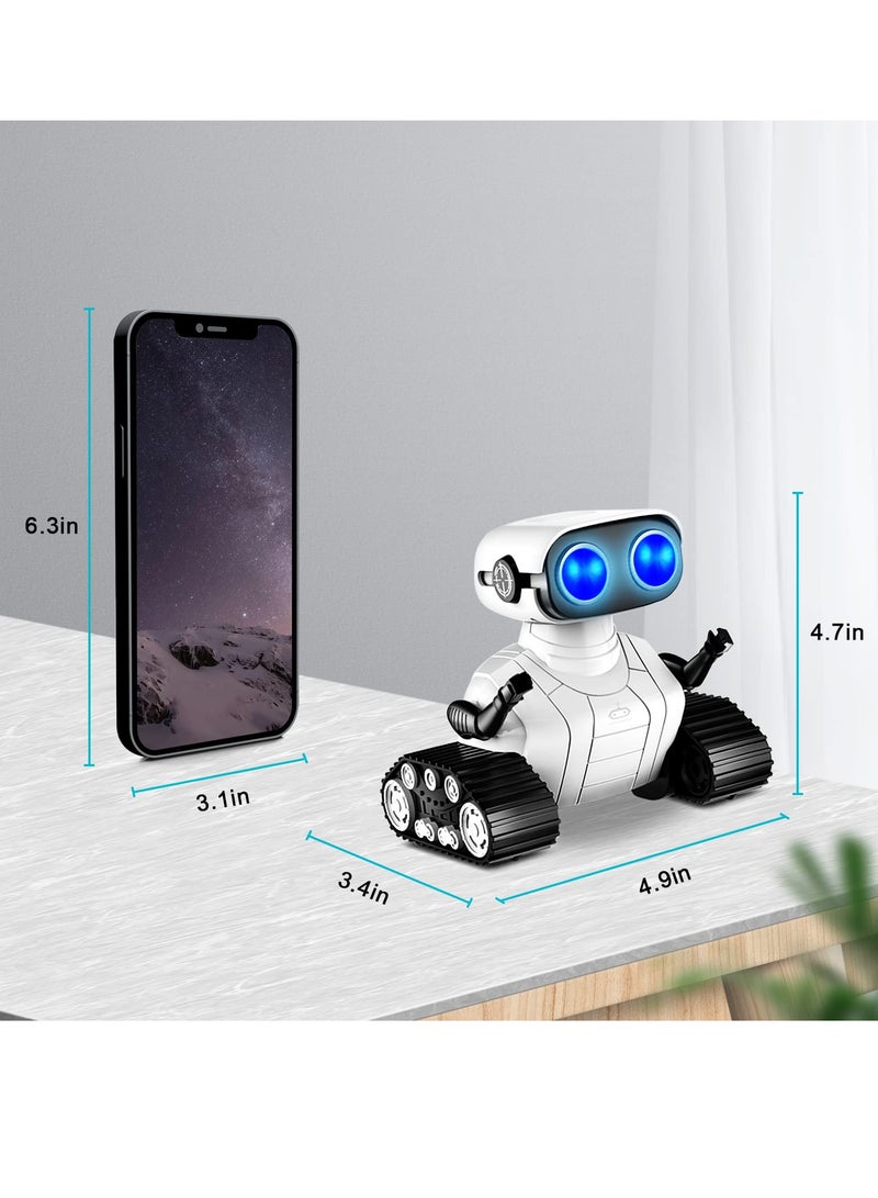 SYOSI Robot Toys, Rechargeable RC Robot for Boys and Girls, Remote Control Toy with Music and LED Eyes, Gift for Children Age 3 Years and Up - Image 5